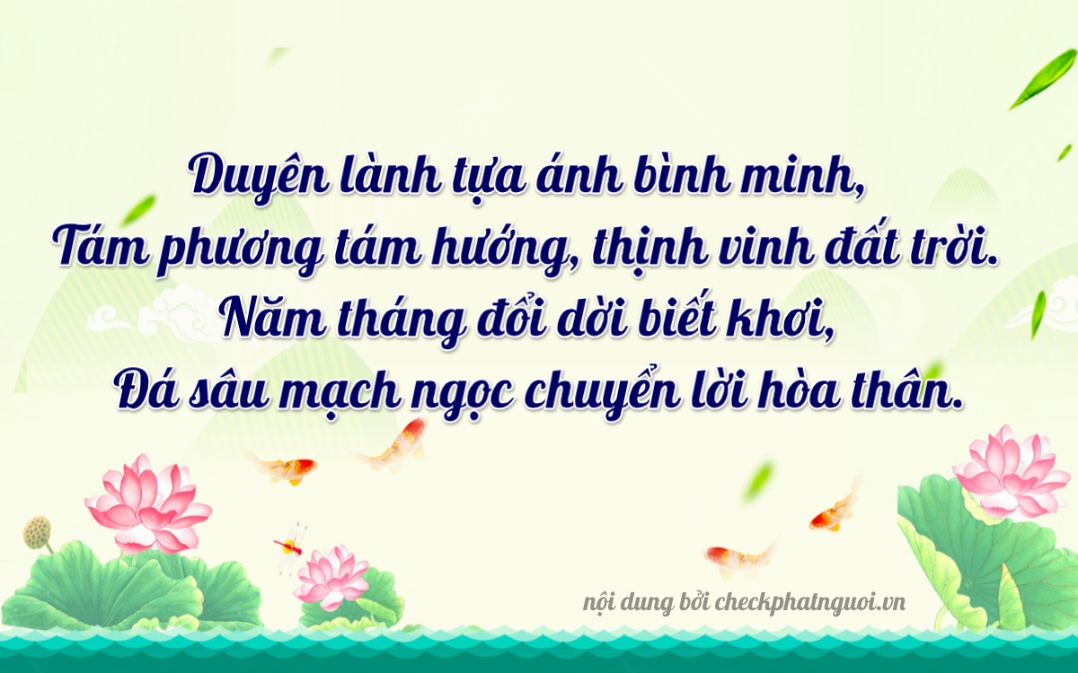 Bài thơ ý nghĩa cho <b>biển số 85B1-81552</b> tại website checkphatnguoi.vn