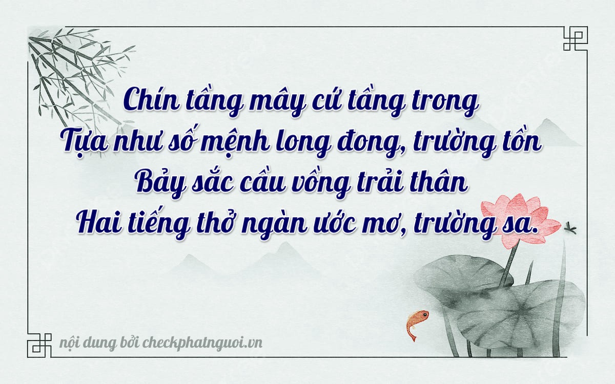 Bài thơ ý nghĩa cho <b>biển số 85B1-99072</b> tại website checkphatnguoi.vn