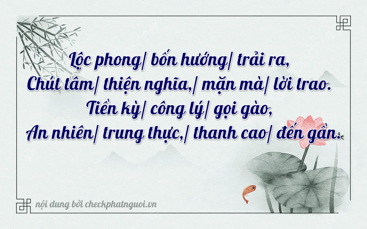 Bài thơ ý nghĩa cho <b>biển số 85BA-64823</b> tại website checkphatnguoi.vn