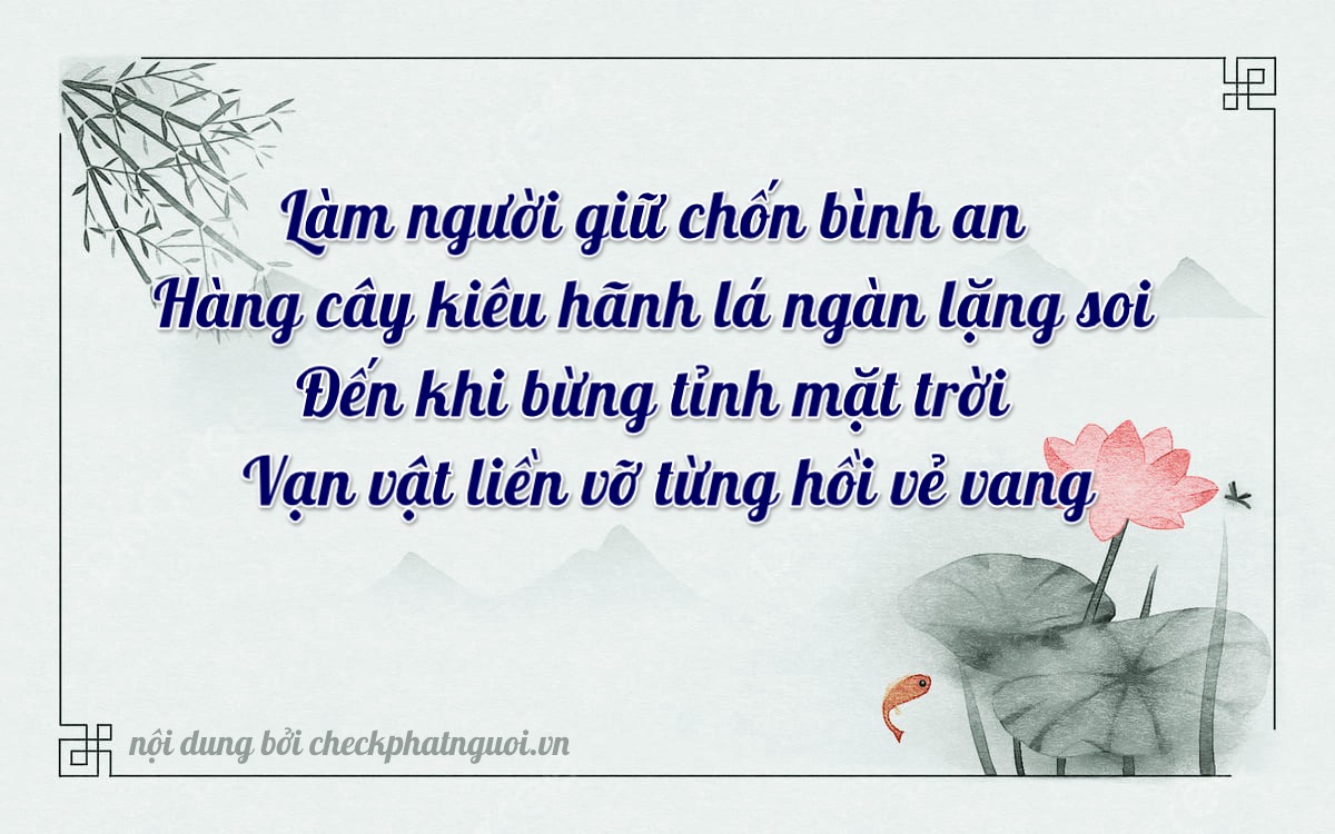 Bài thơ ý nghĩa cho <b>biển số 85C-01440</b> tại website checkphatnguoi.vn