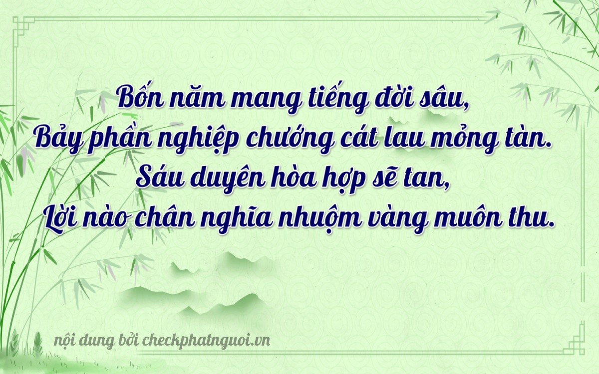 Bài thơ ý nghĩa cho <b>biển số 85D1-47625</b> tại website checkphatnguoi.vn