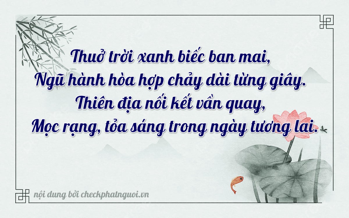 Bài thơ ý nghĩa cho <b>biển số 85D1-57835</b> tại website checkphatnguoi.vn