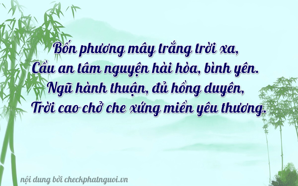 Bài thơ ý nghĩa cho <b>biển số 85D1-64201</b> tại website checkphatnguoi.vn