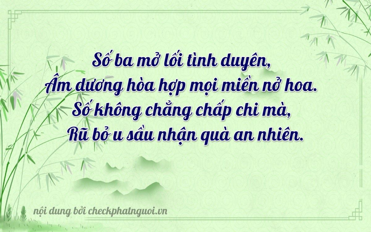 Bài thơ ý nghĩa cho <b>biển số 85E-00327</b> tại website checkphatnguoi.vn