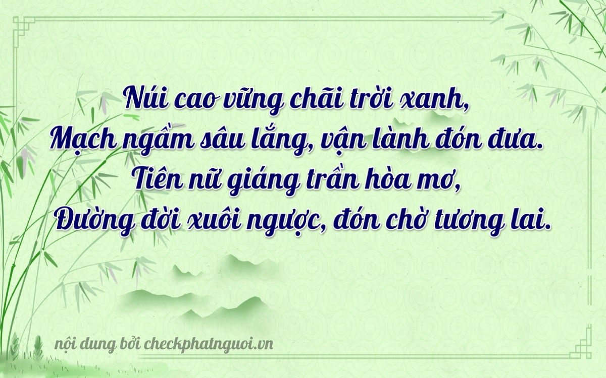 Bài thơ ý nghĩa cho <b>biển số 85E-16277</b> tại website checkphatnguoi.vn