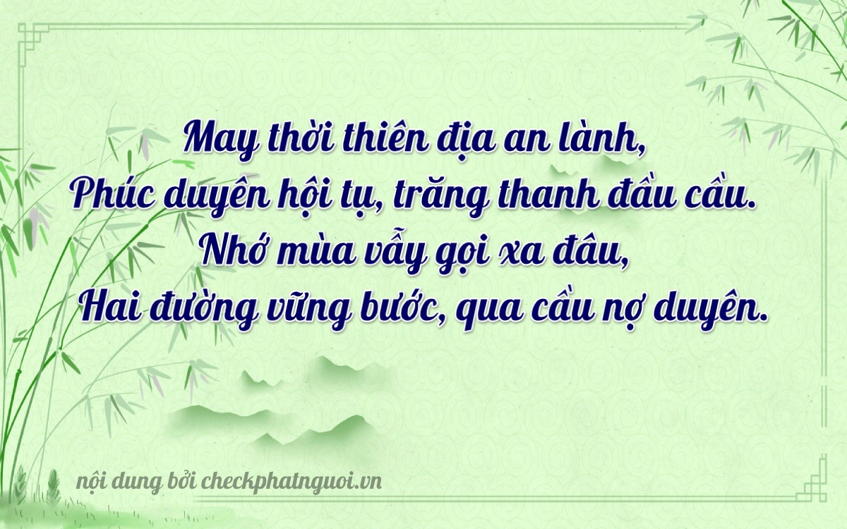 Bài thơ ý nghĩa cho <b>biển số 85EA-03688</b> tại website checkphatnguoi.vn