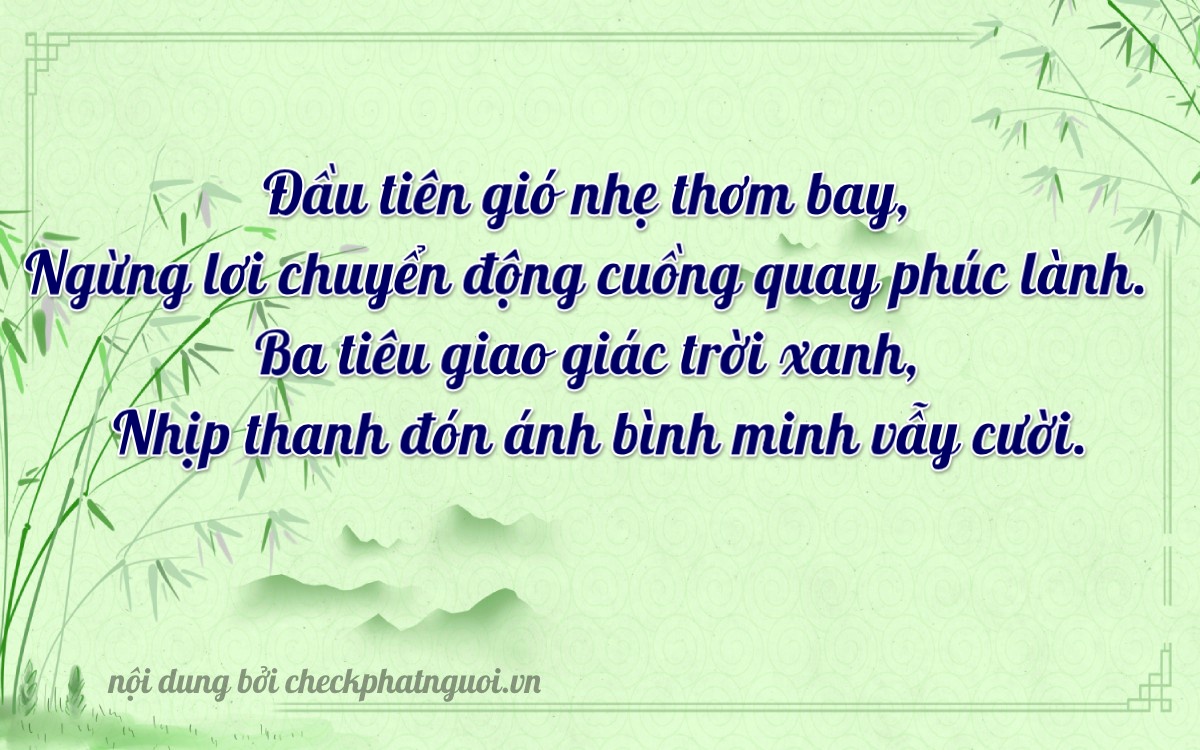 Bài thơ ý nghĩa cho <b>biển số 85NP-07392</b> tại website checkphatnguoi.vn