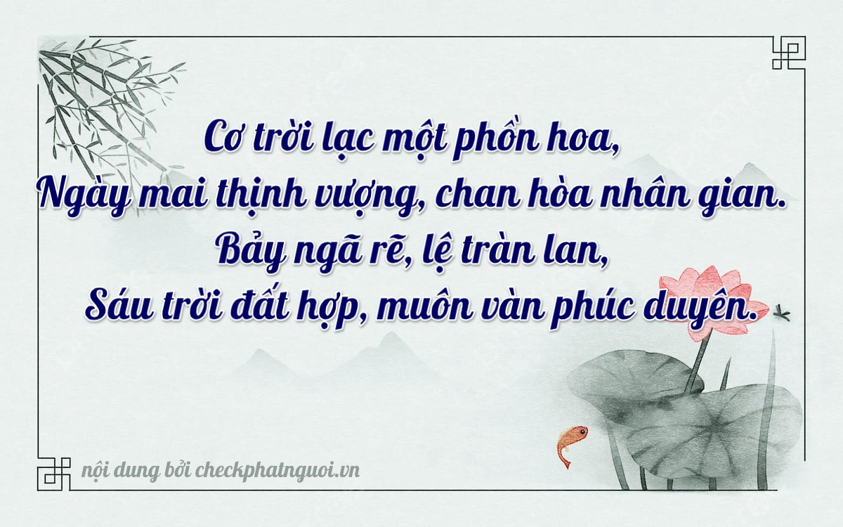 Bài thơ ý nghĩa cho <b>biển số 85NP-08276</b> tại website checkphatnguoi.vn