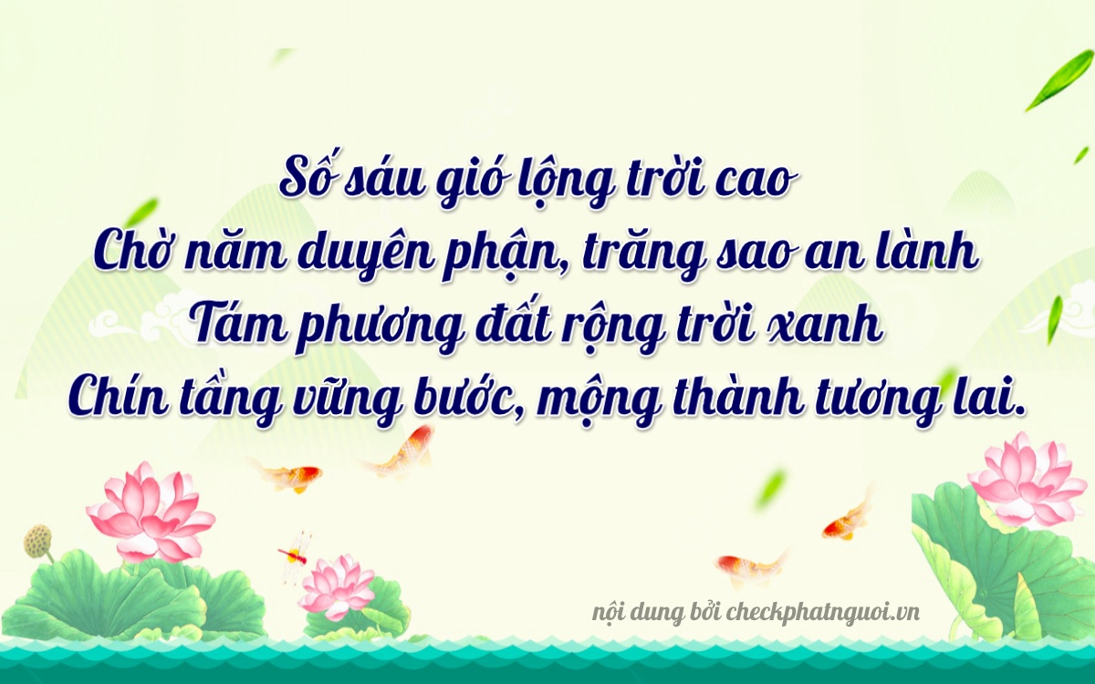 Bài thơ ý nghĩa cho <b>biển số 85V-38696</b> tại website checkphatnguoi.vn