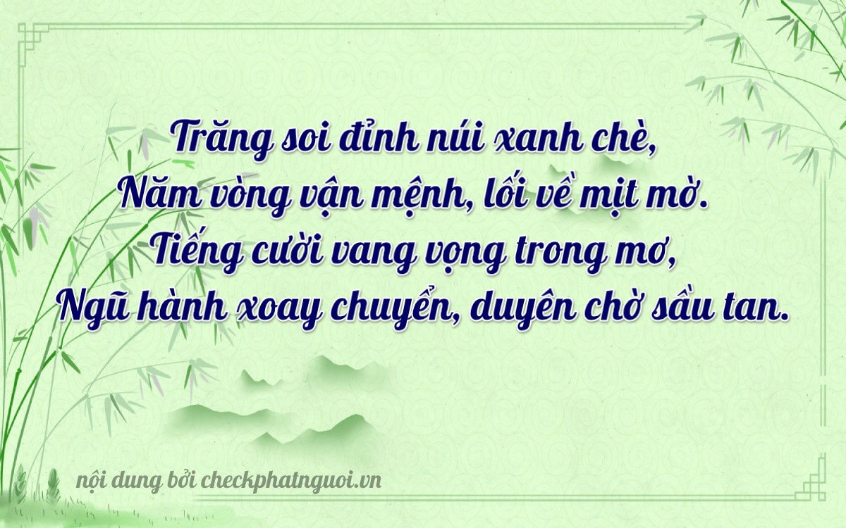 Bài thơ ý nghĩa cho <b>biển số 85V-52885</b> tại website checkphatnguoi.vn