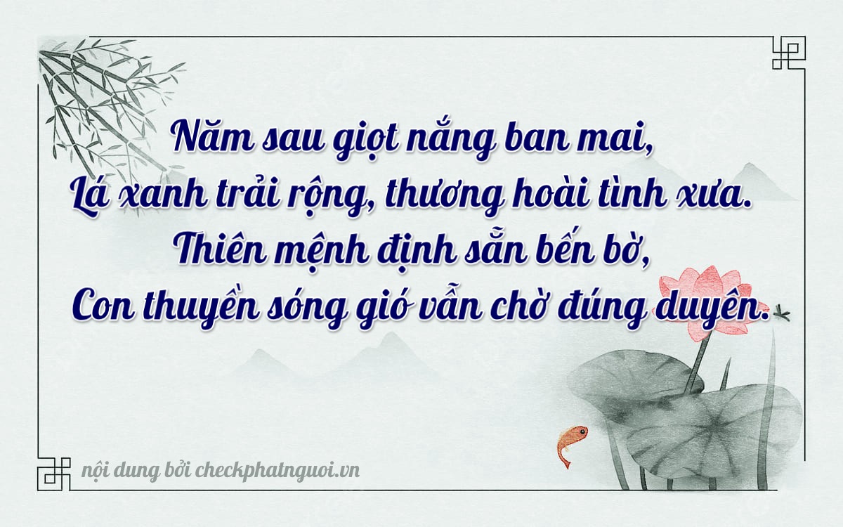 Bài thơ ý nghĩa cho <b>biển số 86A-0563</b> tại website checkphatnguoi.vn