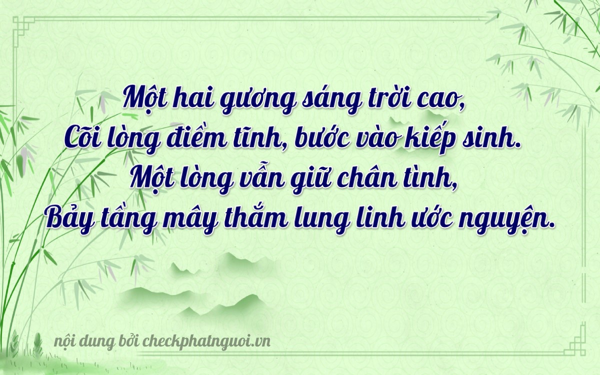 Bài thơ ý nghĩa cho <b>biển số 86A-12117</b> tại website checkphatnguoi.vn