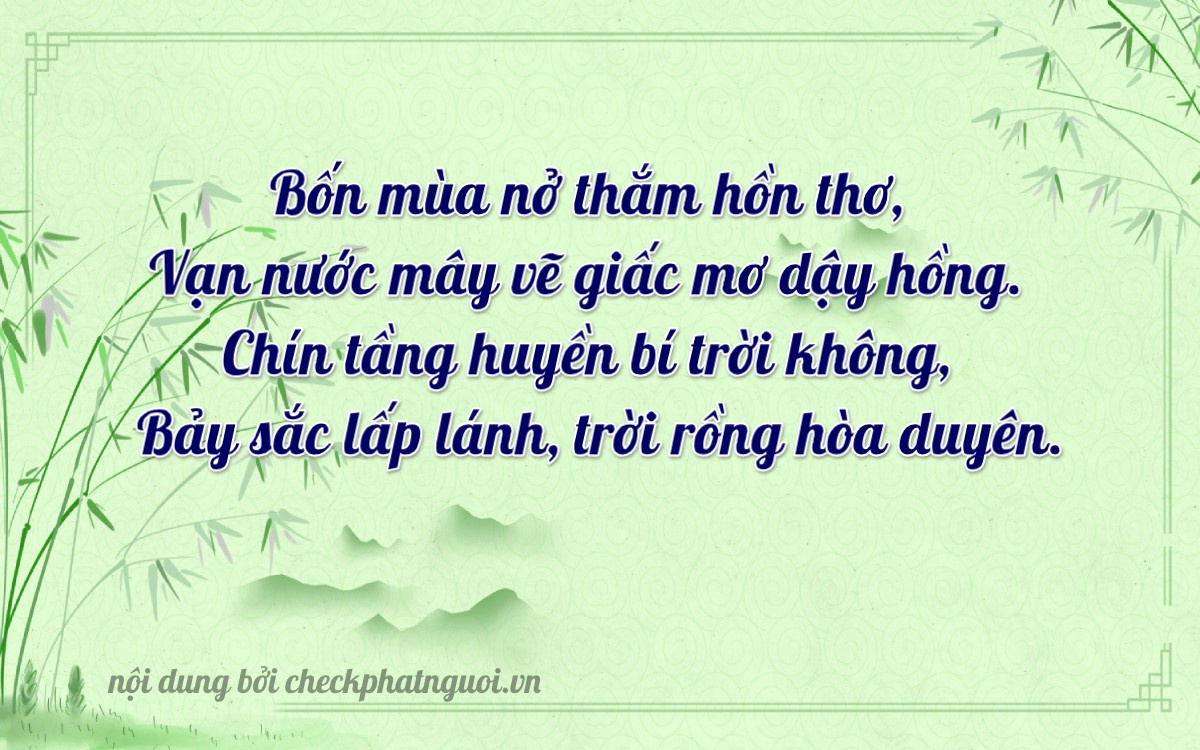 Bài thơ ý nghĩa cho <b>biển số 86A-14970</b> tại website checkphatnguoi.vn