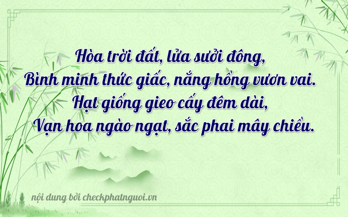 Bài thơ ý nghĩa cho <b>biển số 86A-22687</b> tại website checkphatnguoi.vn