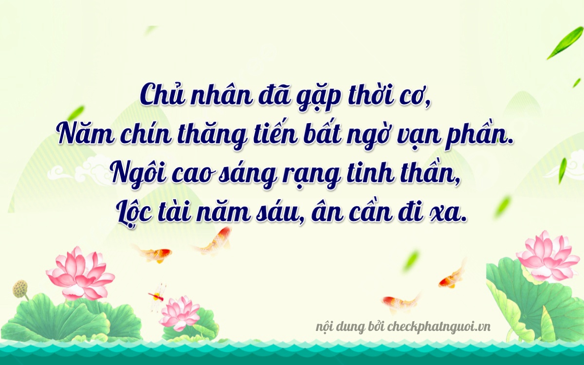 Bài thơ ý nghĩa cho <b>biển số 86A-30965</b> tại website checkphatnguoi.vn