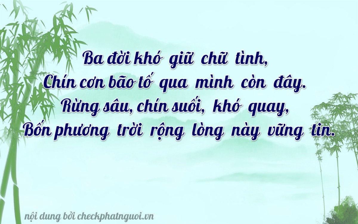 Bài thơ ý nghĩa cho <b>biển số 86AA-35994</b> tại website checkphatnguoi.vn