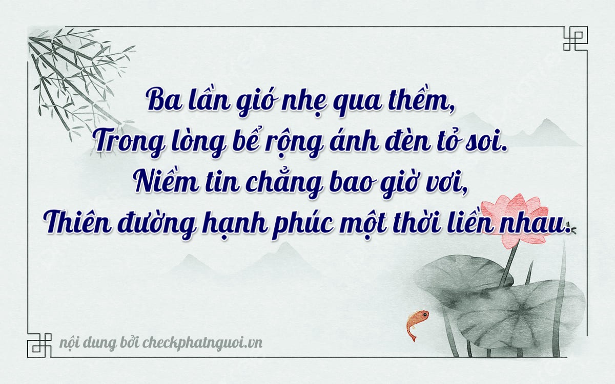 Bài thơ ý nghĩa cho <b>biển số 86AD-00039</b> tại website checkphatnguoi.vn