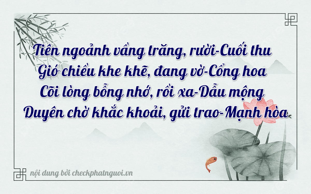 Bài thơ ý nghĩa cho <b>biển số 86AD-07075</b> tại website checkphatnguoi.vn