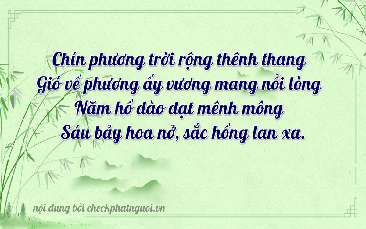 Bài thơ ý nghĩa cho <b>biển số 86AE-09056</b> tại website checkphatnguoi.vn