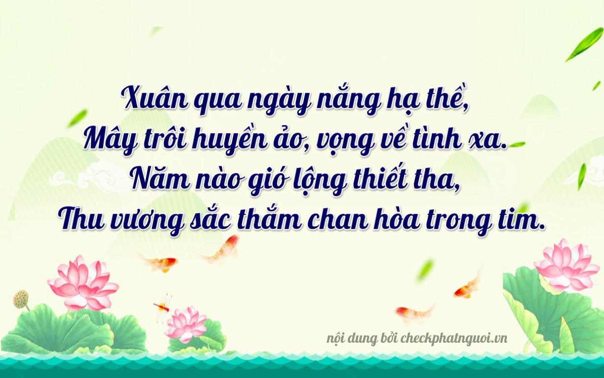 Bài thơ ý nghĩa cho <b>biển số 86AF-03977</b> tại website checkphatnguoi.vn