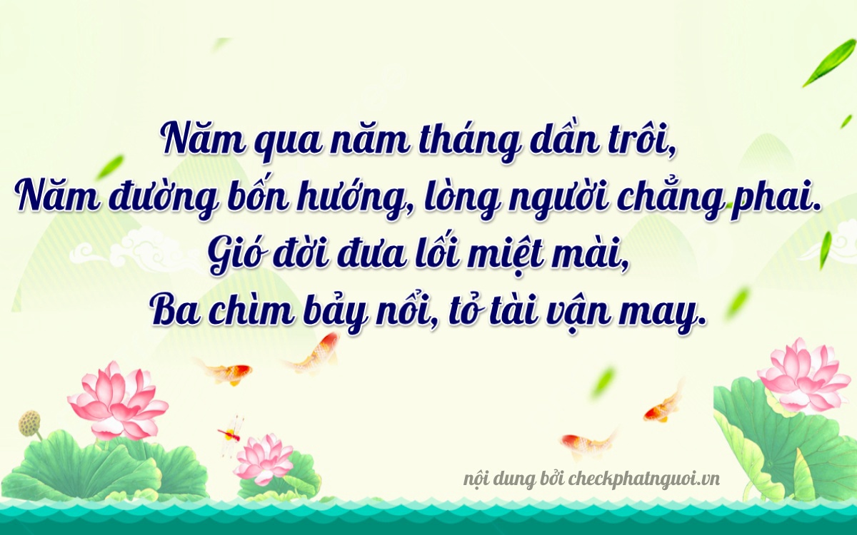 Bài thơ ý nghĩa cho <b>biển số 86AH-05053</b> tại website checkphatnguoi.vn