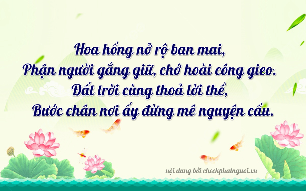 Bài thơ ý nghĩa cho <b>biển số 86AK-08783</b> tại website checkphatnguoi.vn