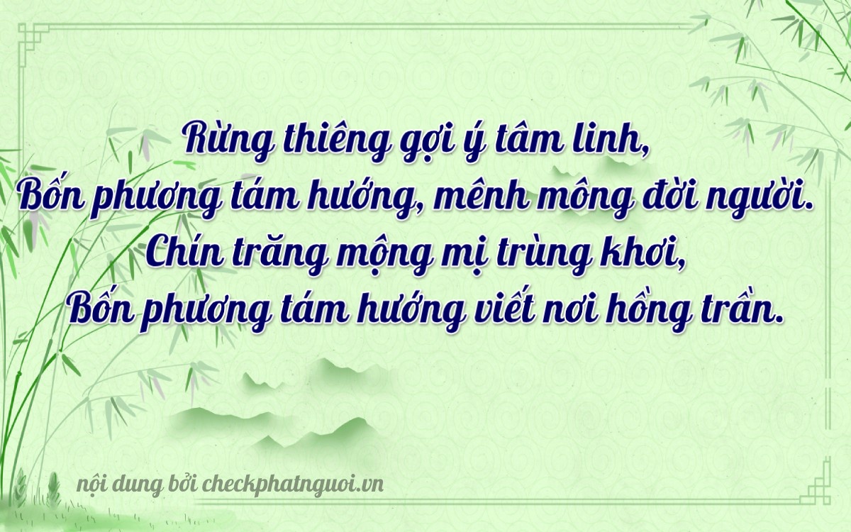 Bài thơ ý nghĩa cho <b>biển số 86B1-18494</b> tại website checkphatnguoi.vn