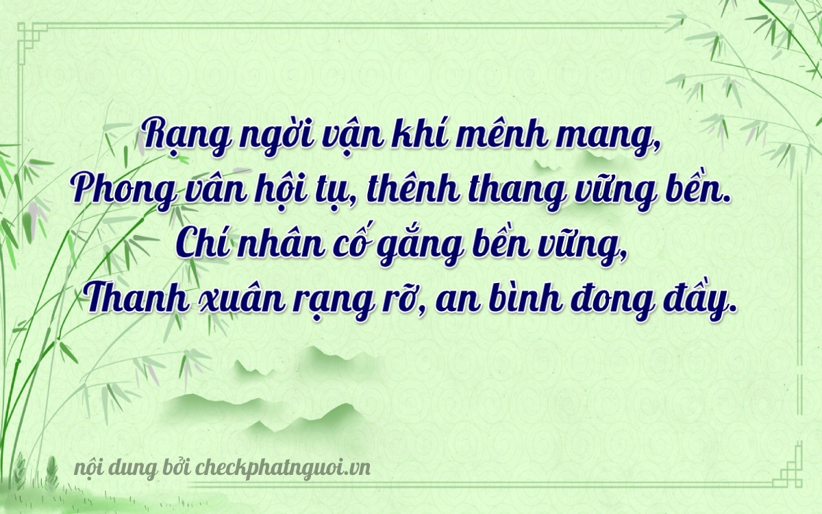 Bài thơ ý nghĩa cho <b>biển số 86B1-29309</b> tại website checkphatnguoi.vn
