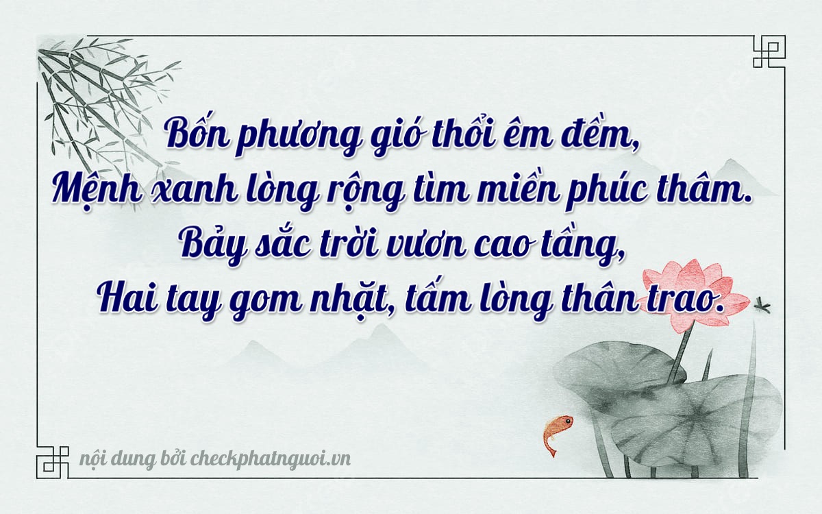 Bài thơ ý nghĩa cho <b>biển số 86B1-46782</b> tại website checkphatnguoi.vn