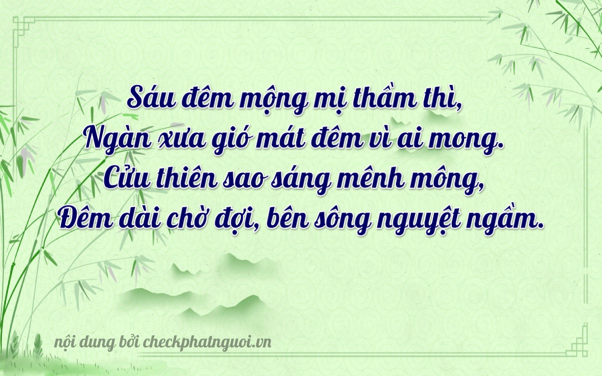 Bài thơ ý nghĩa cho <b>biển số 86B2-36592</b> tại website checkphatnguoi.vn