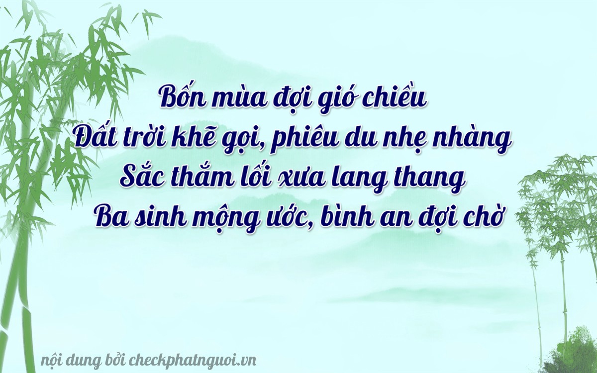 Bài thơ ý nghĩa cho <b>biển số 86B2-46433</b> tại website checkphatnguoi.vn