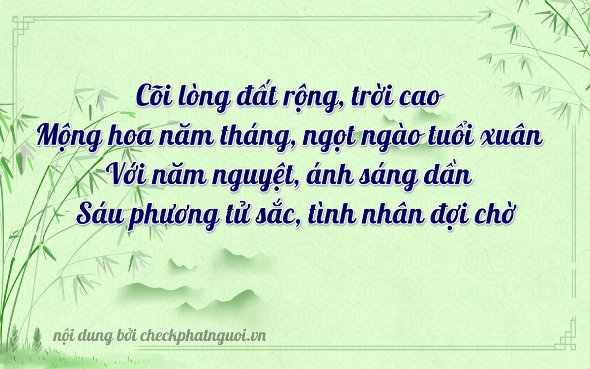 Bài thơ ý nghĩa cho <b>biển số 86B-25006</b> tại website checkphatnguoi.vn