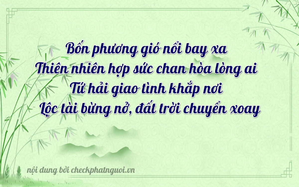 Bài thơ ý nghĩa cho <b>biển số 86B3-44444</b> tại website checkphatnguoi.vn