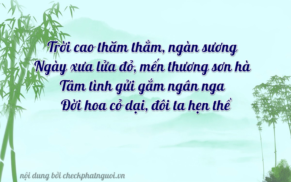 Bài thơ ý nghĩa cho <b>biển số 86B3-78243</b> tại website checkphatnguoi.vn