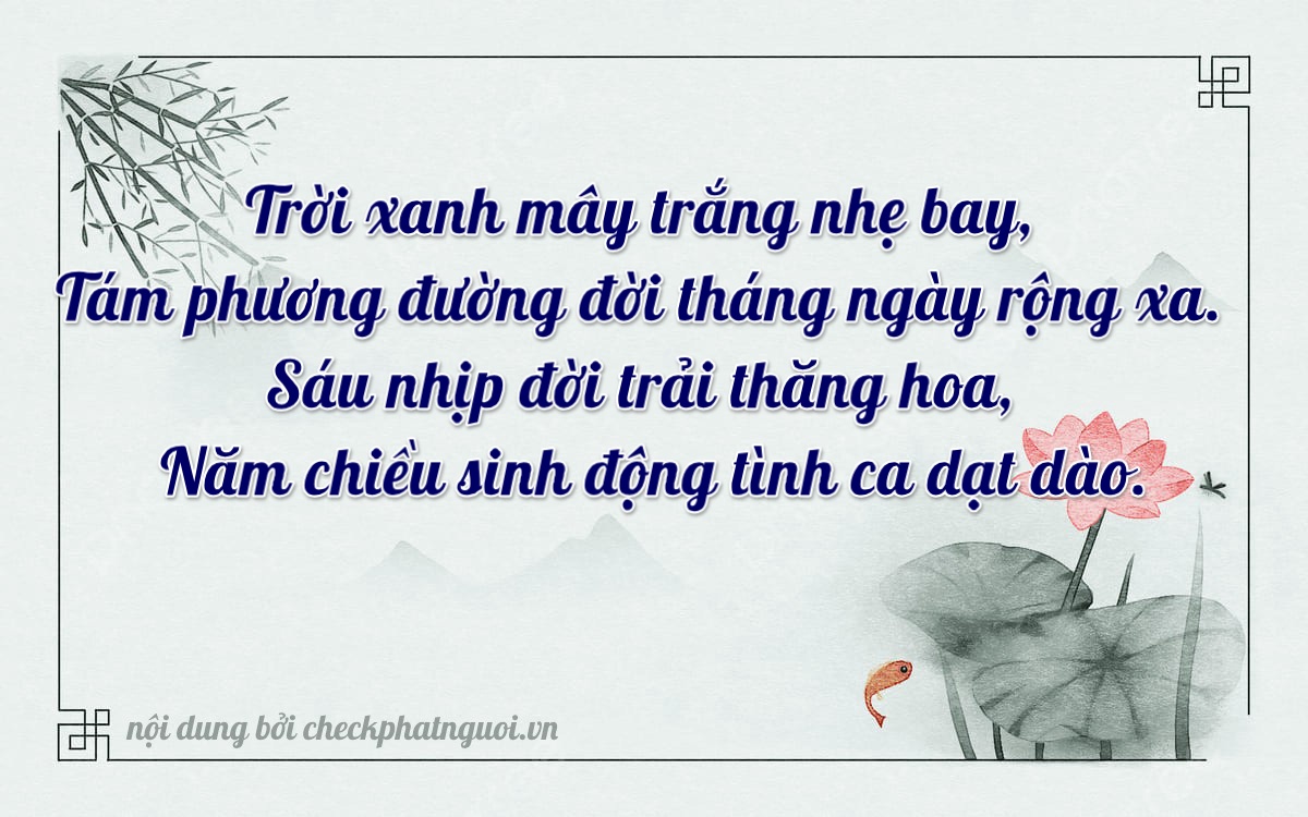 Bài thơ ý nghĩa cho <b>biển số 86B3-86350</b> tại website checkphatnguoi.vn