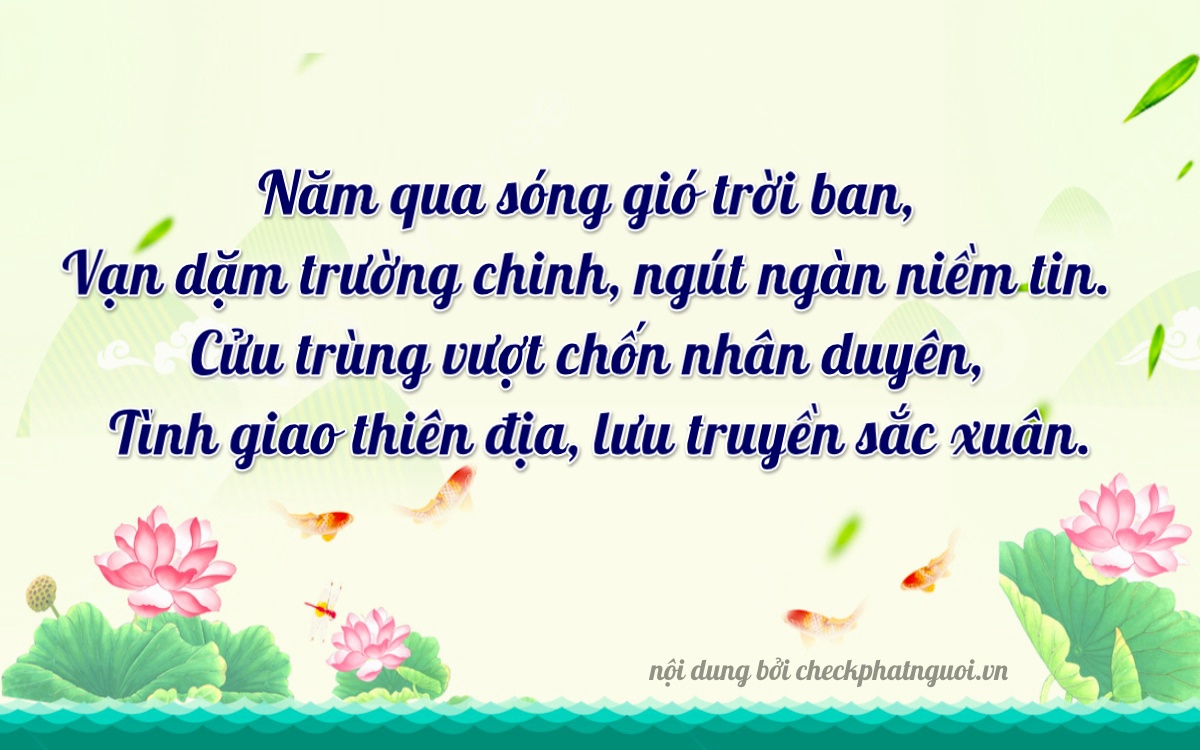Bài thơ ý nghĩa cho <b>biển số 86B3-95999</b> tại website checkphatnguoi.vn