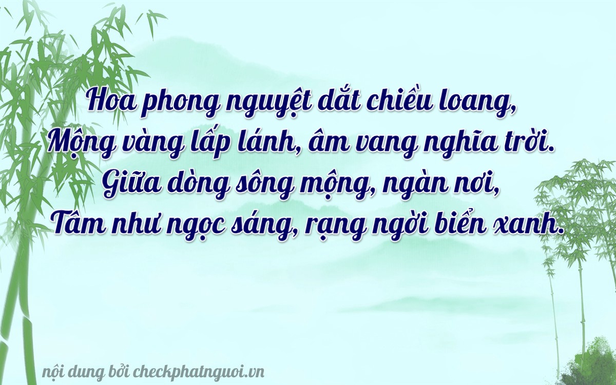 Bài thơ ý nghĩa cho <b>biển số 86B4-01081</b> tại website checkphatnguoi.vn