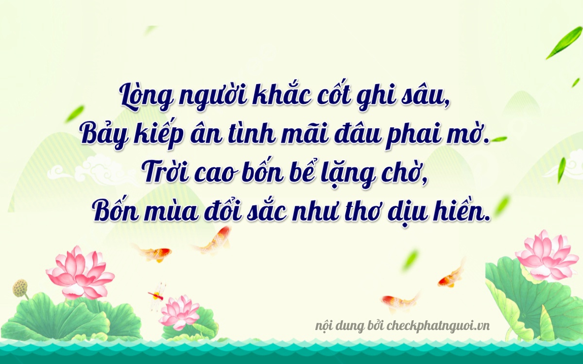 Bài thơ ý nghĩa cho <b>biển số 86B4-41704</b> tại website checkphatnguoi.vn
