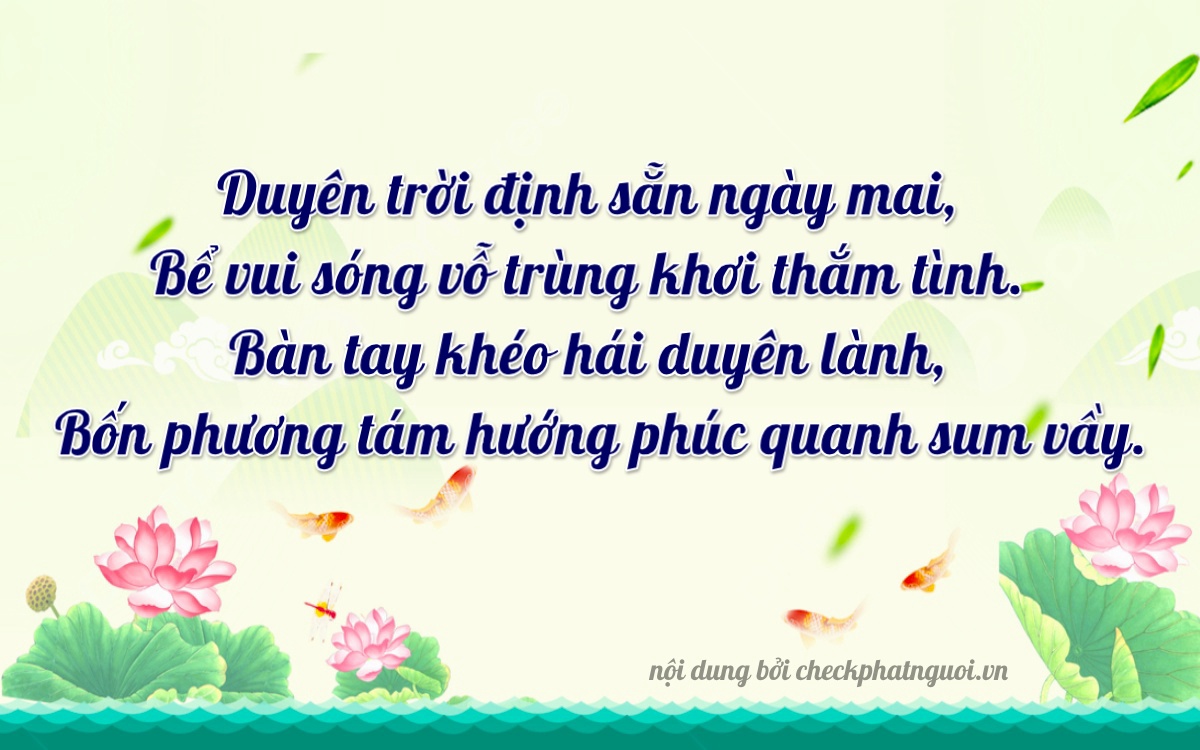 Bài thơ ý nghĩa cho <b>biển số 86B4-45467</b> tại website checkphatnguoi.vn