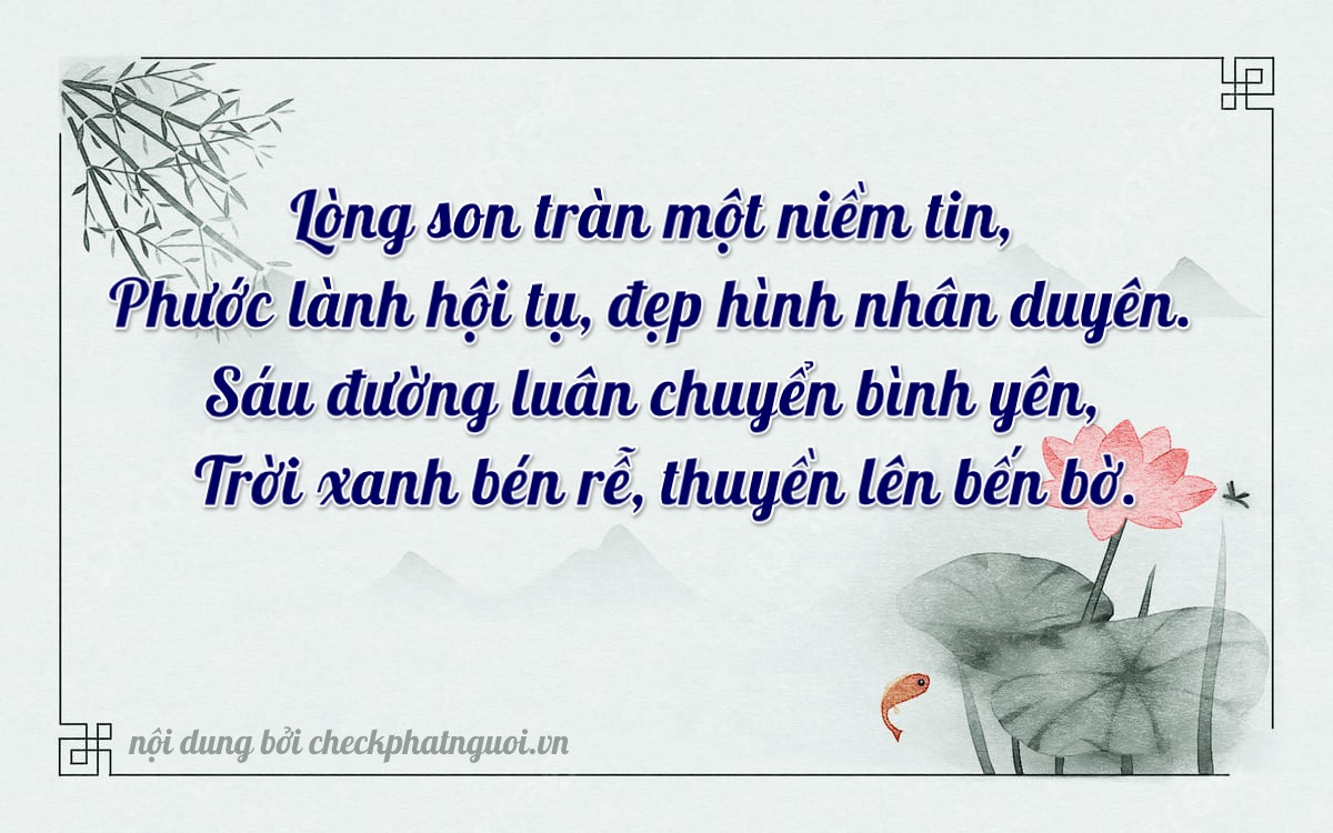 Bài thơ ý nghĩa cho <b>biển số 86B4-60618</b> tại website checkphatnguoi.vn
