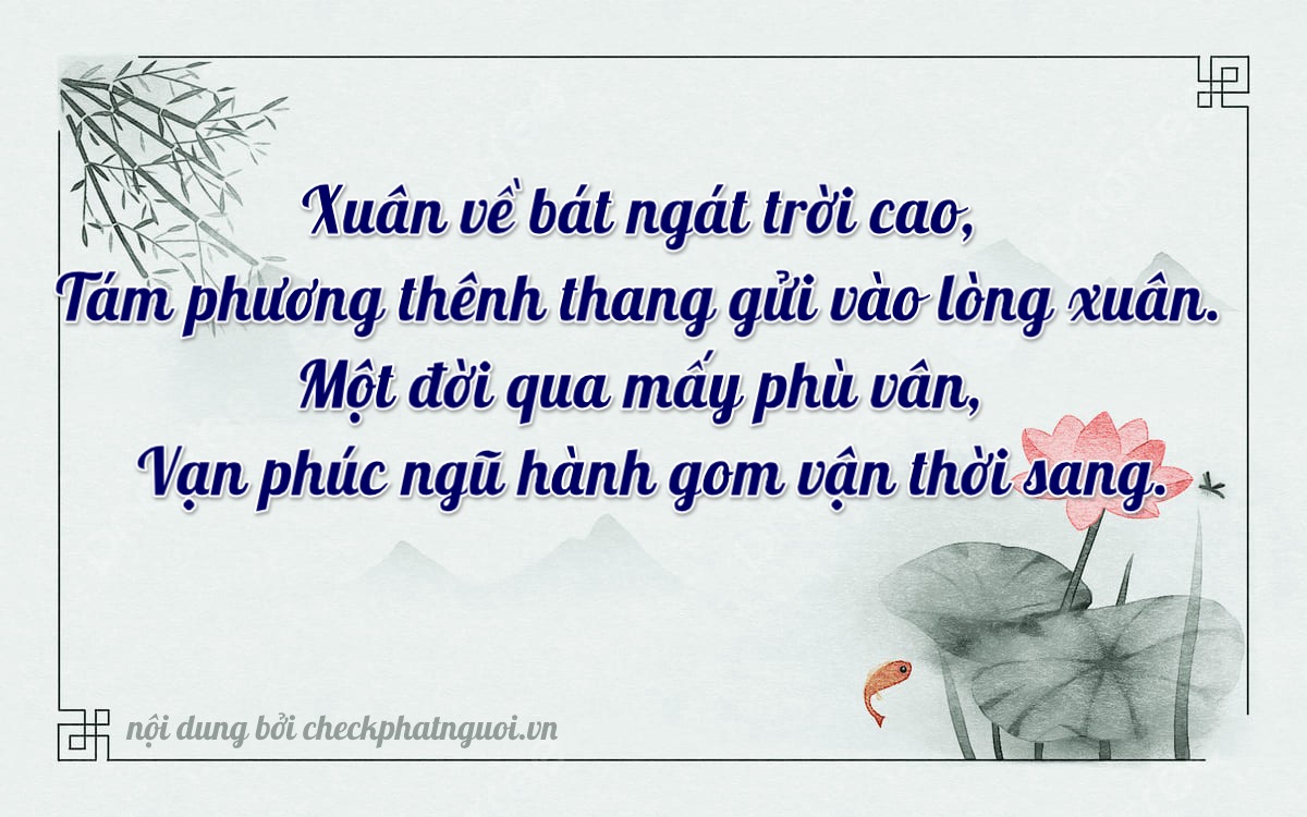 Bài thơ ý nghĩa cho <b>biển số 86B5-18885</b> tại website checkphatnguoi.vn