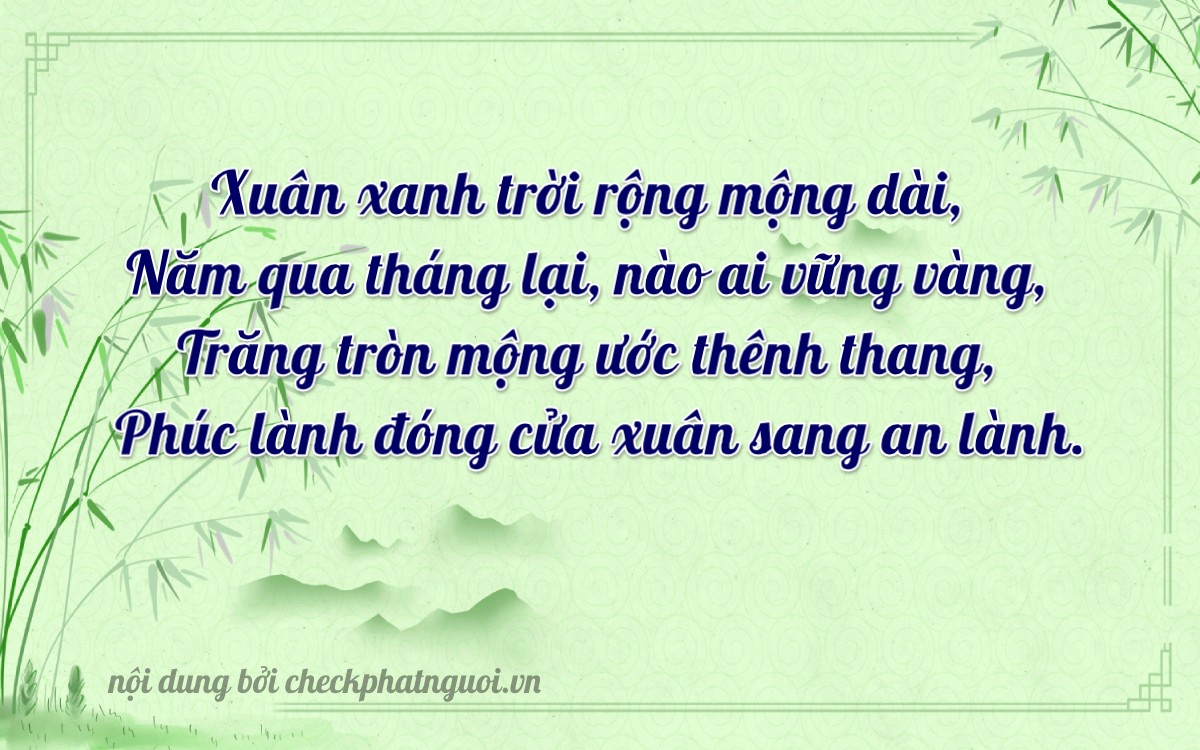 Bài thơ ý nghĩa cho <b>biển số 86B5-36277</b> tại website checkphatnguoi.vn