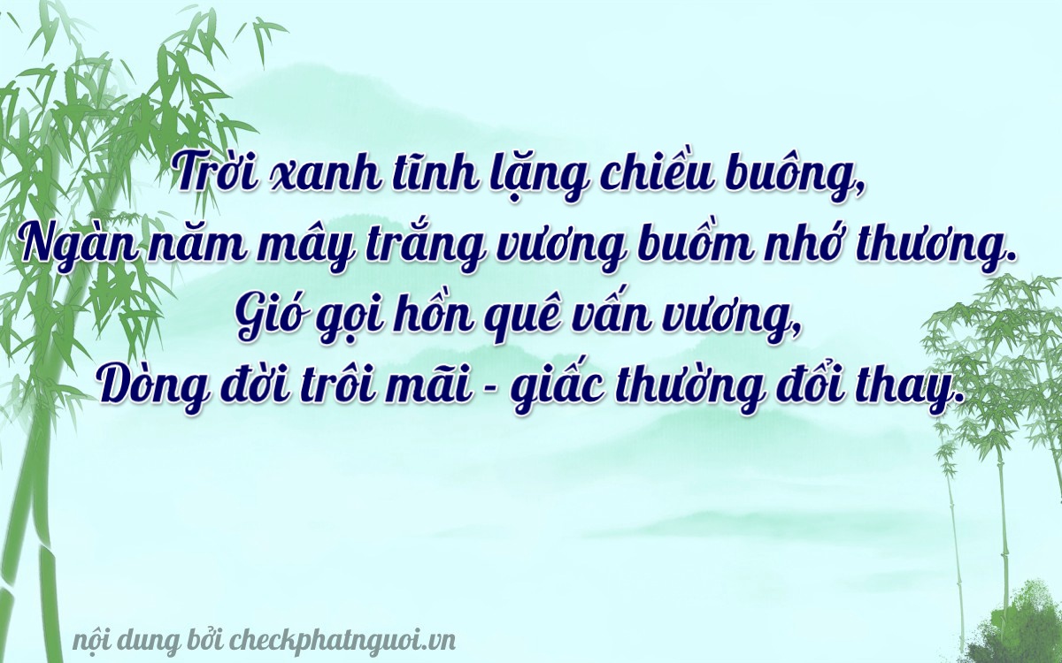 Bài thơ ý nghĩa cho <b>biển số 86B5-37350</b> tại website checkphatnguoi.vn