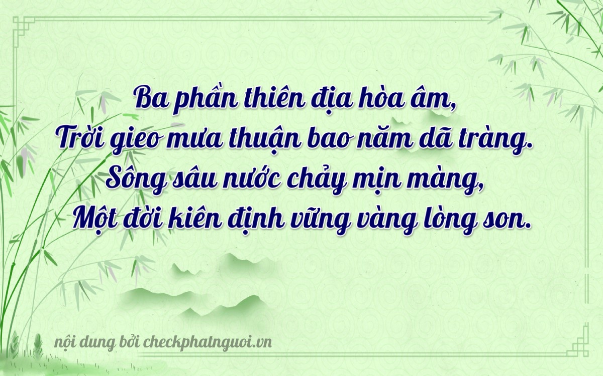 Bài thơ ý nghĩa cho <b>biển số 86B6-38123</b> tại website checkphatnguoi.vn