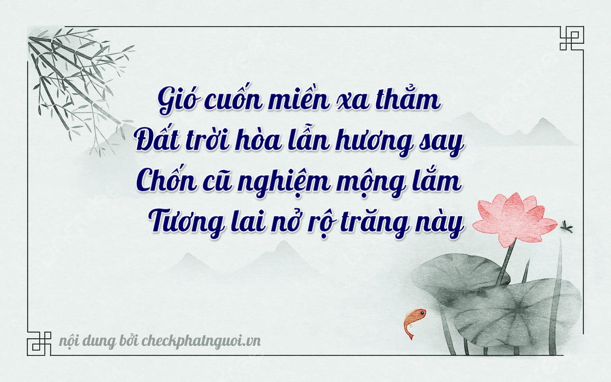 Bài thơ ý nghĩa cho <b>biển số 86B7-50916</b> tại website checkphatnguoi.vn