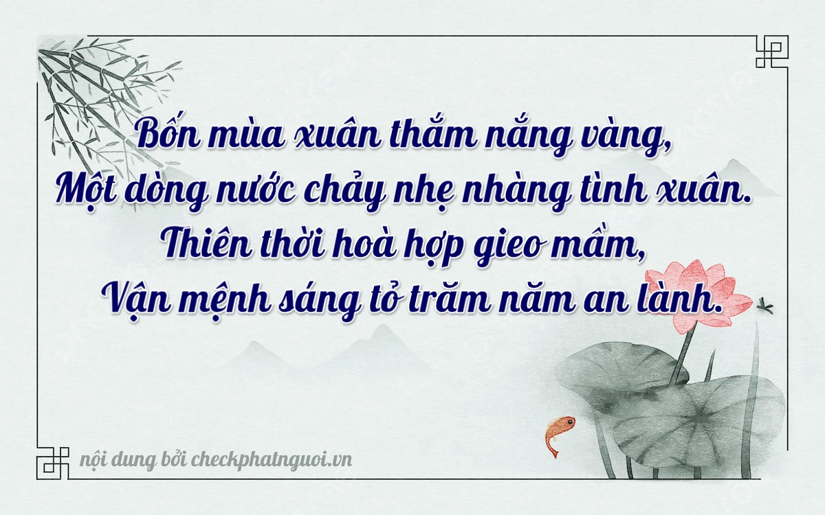 Bài thơ ý nghĩa cho <b>biển số 86B8-41140</b> tại website checkphatnguoi.vn