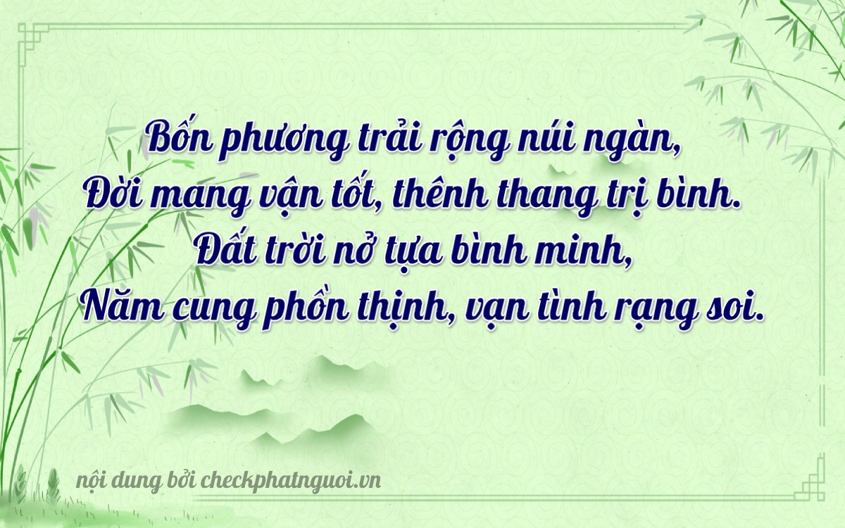 Bài thơ ý nghĩa cho <b>biển số 86B8-43608</b> tại website checkphatnguoi.vn