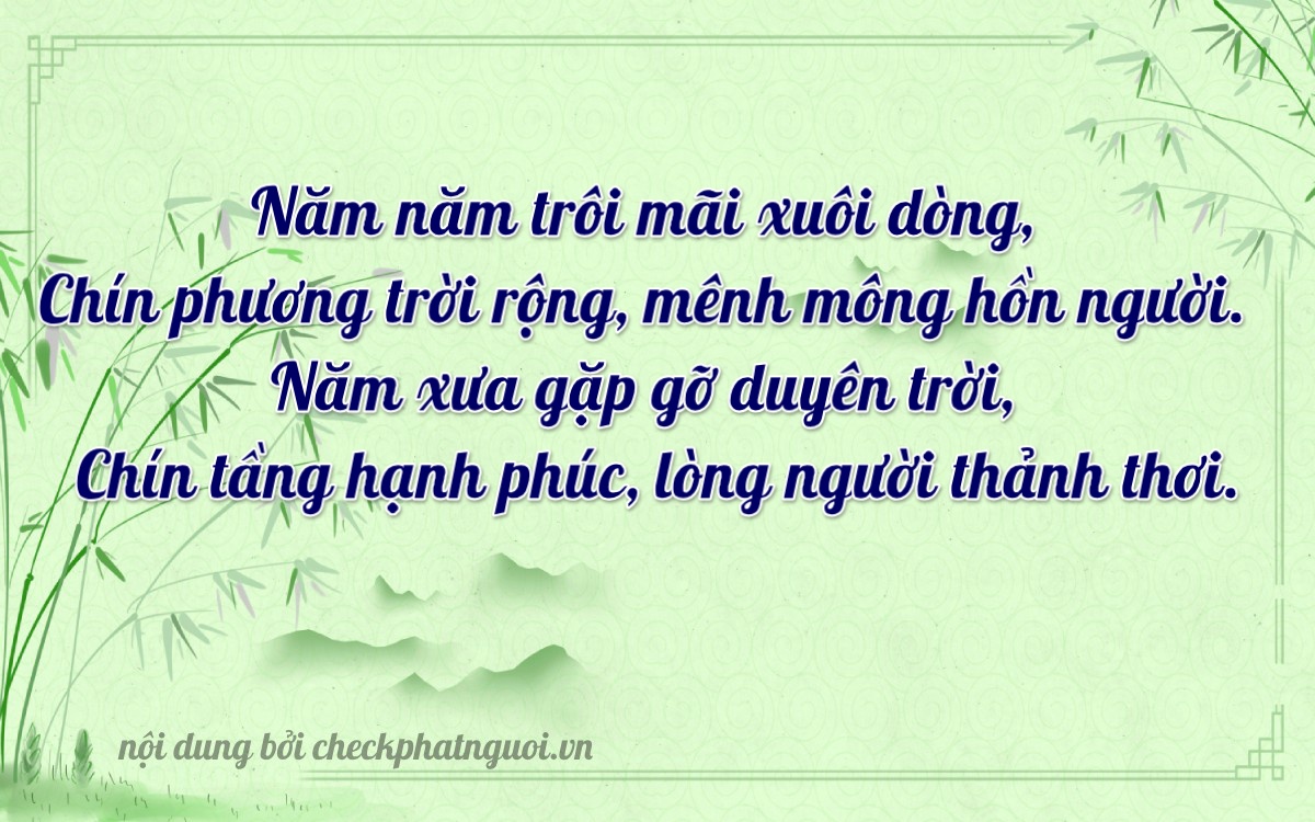 Bài thơ ý nghĩa cho <b>biển số 86B8-55959</b> tại website checkphatnguoi.vn