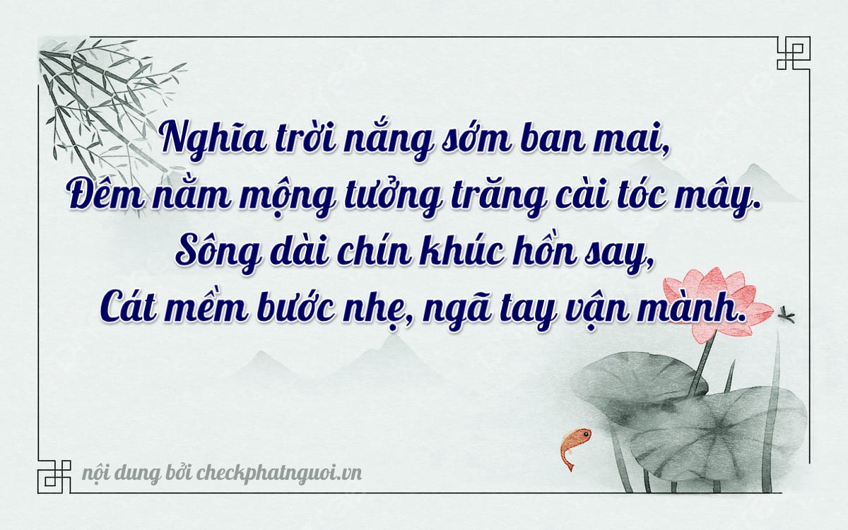 Bài thơ ý nghĩa cho <b>biển số 86B9-04314</b> tại website checkphatnguoi.vn