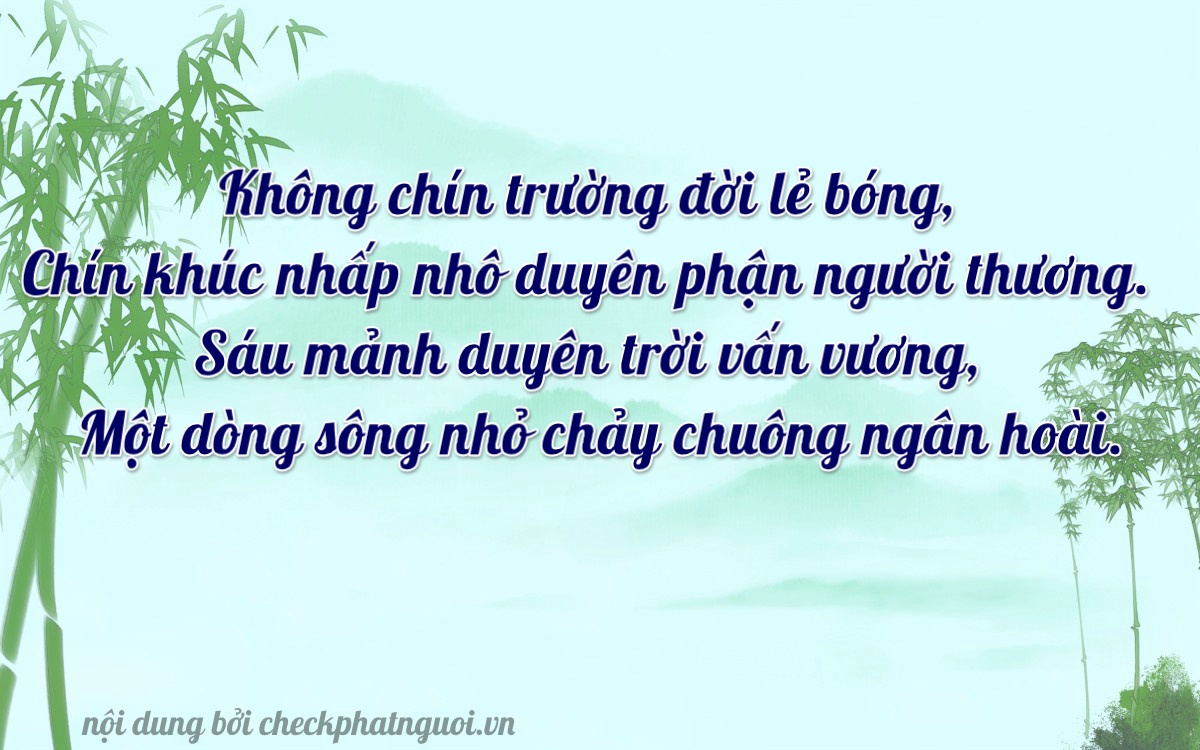 Bài thơ ý nghĩa cho <b>biển số 86C1-09961</b> tại website checkphatnguoi.vn
